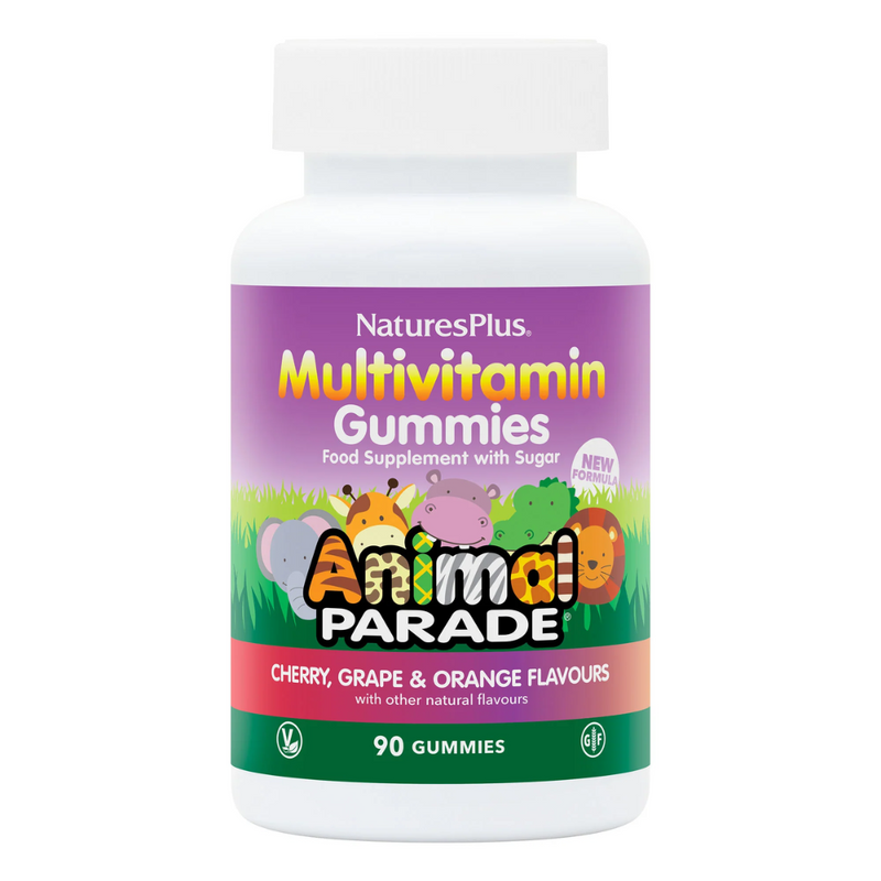 Natures Plus Animal Parade Gummies 90's  Assorted Fruit Flavors