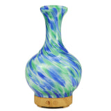 Aroma Diffuser Glass Vase Blue and Green
