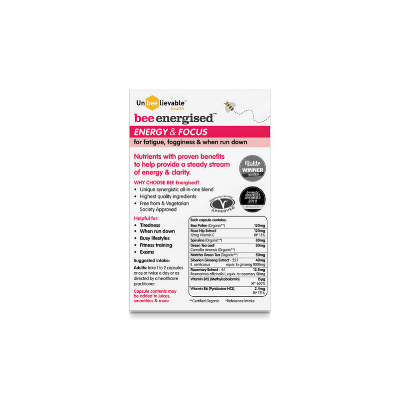 Unbeeliveable Health Bee More Energised and Focused