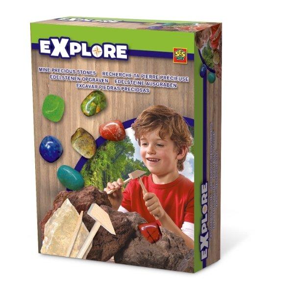 Excavate real precious stones kit
